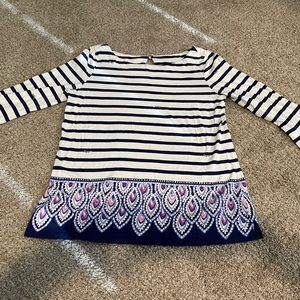 Lilly Pulitzer 3/4 length sleeve shirt